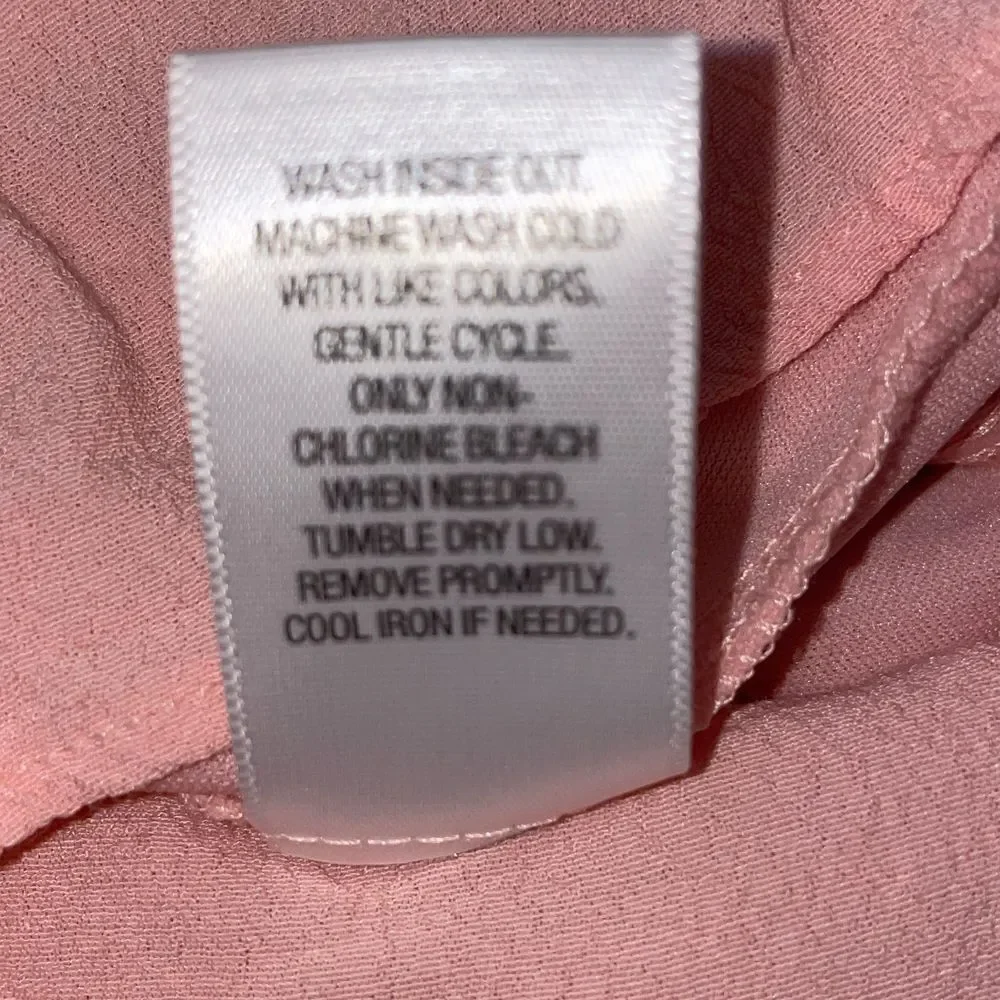 Princess Vera Wang Lace Chiffon‎ Dress Kids Large Pink Excellent Cutout Back